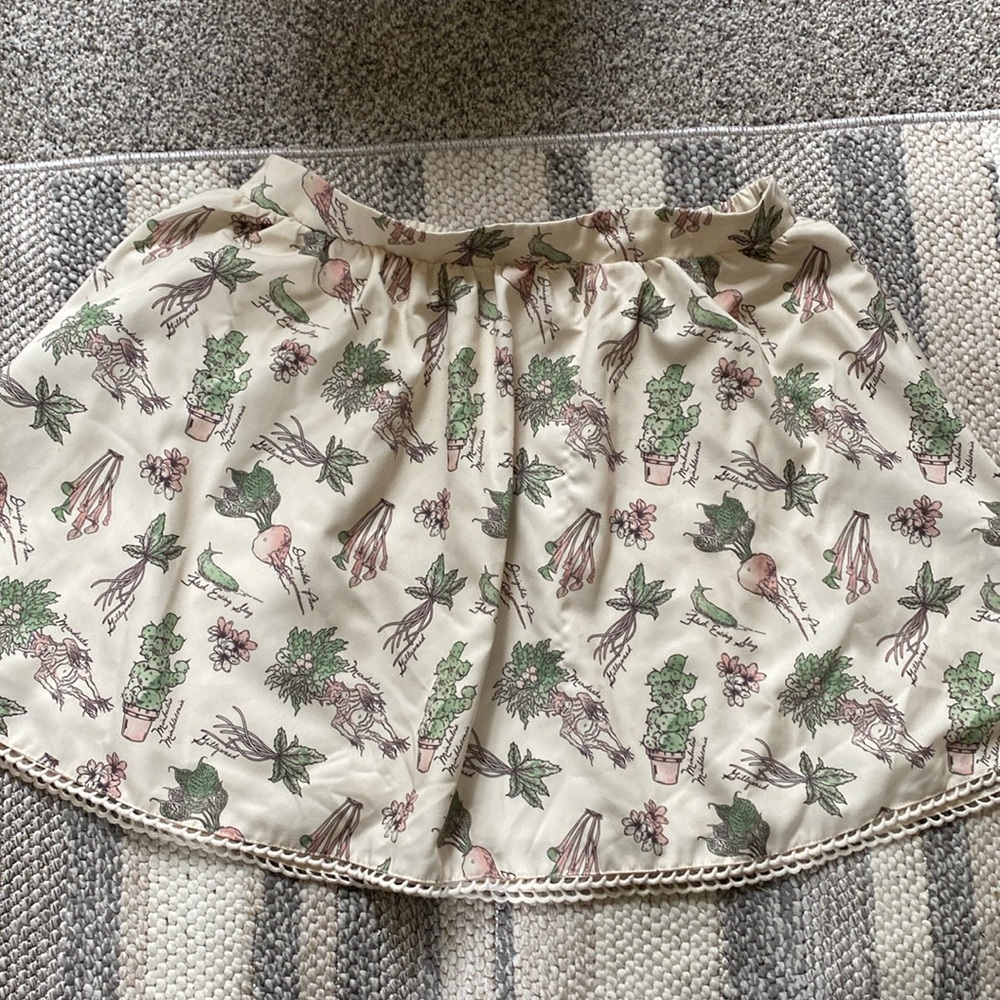 Harry Potter Herbology Floral Cream Skirt